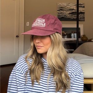 Vintage Snapback Hat, Maroon, Deus Customs, Unisex Hat